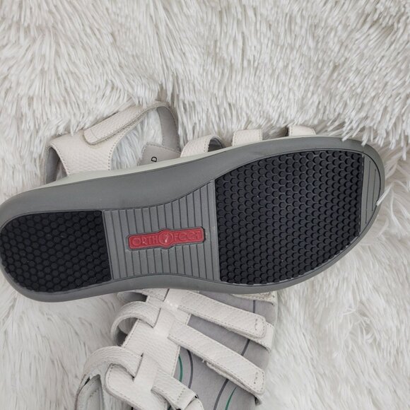 OrthoFeet Amalfi Women's Orthopedic Gladiator Padded Straps US 10 D Wide - Picture 9 of 9